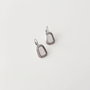 Heliophilia Silver Pendientes de Acero Inoxidable Color Plata y Blanco Tamaño 3 cm
